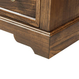 Monica 4-Drawer Solid Wood Nightstand with Built-in USB Ports(Optional Types)