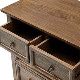 Monica 4-Drawer Solid Wood Nightstand with Built-in USB Ports(Optional Types)