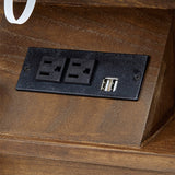 Monica 4-Drawer Solid Wood Nightstand with Built-in USB Ports(Optional Types)