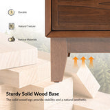 Josefa 3-Drawer Nightstand with Type-C and USB(Optional Types)