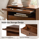Josefa 3-Drawer Nightstand with Type-C and USB(Optional Types)