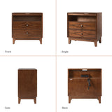Josefa 3-Drawer Nightstand with Type-C and USB(Optional Types)
