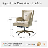 Adrian Modern Genuine Leather Office Chair