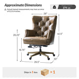 Adrian Genuine Leather Office Chair