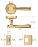 ZR12-054A Modern Heritage Champagne Bronze Door Levers | Beaded Privacy Lever (Privacy, Passage, Dummy)