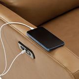 Paula Transitional Power Recliner with USB Charging Ports
