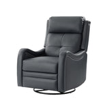 Amelia Genuine Leather Swivel Rocker Recliner