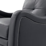 Amelia Genuine Leather Swivel Rocker Recliner