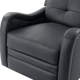 Amelia Genuine Leather Swivel Rocker Recliner