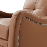 Amelia Genuine Leather Swivel Rocker Recliner