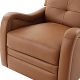 Amelia Genuine Leather Swivel Rocker Recliner