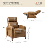 Linzy Genuine Leather Power Recliner