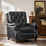 Myria Genuine Leather Nailhead Recliner