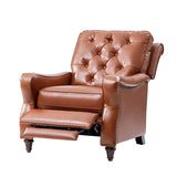 Myria Genuine Leather Nailhead Recliner