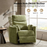 Monica Swivel Rocker Power Recliner with Movable Pillows(Optional Types)