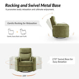Monica Swivel Rocker Power Recliner with Movable Pillows(Optional Types)