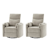 Monica Swivel Rocker Power Recliner with Movable Pillows(Optional Types)