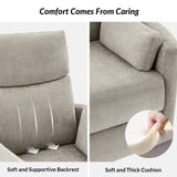 Monica Swivel Rocker Power Recliner with Movable Pillows(Optional Types)