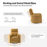 Monica Swivel Rocker Power Recliner with Movable Pillows(Optional Types)