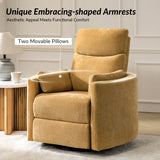 Monica Swivel Rocker Power Recliner with Movable Pillows(Optional Types)