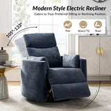 Monica Swivel Rocker Power Recliner with Movable Pillows(Optional Types)