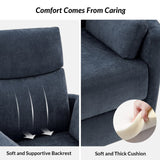 Monica Swivel Rocker Power Recliner with Movable Pillows(Optional Types)
