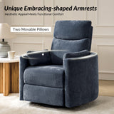Monica Swivel Rocker Power Recliner with Movable Pillows(Optional Types)
