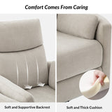 Monica Swivel Rocker Power Recliner with Movable Pillows(Optional Types)