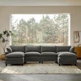 Aichele Sectional Sleeper Sofa with Triple-layer Cushions
