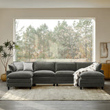 Aichele Sectional Sleeper Sofa with Triple-layer Cushions