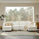 Aichele Sectional Sleeper Sofa with Triple-layer Cushions