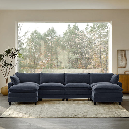 Aichele Sectional Sleeper Sofa with Triple-layer Cushions