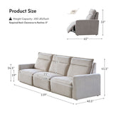 Essentia Power Reclining Corner Sofa with Easy-care Fabric