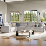 Essentia Power Reclining Corner Sofa with Easy-care Fabric