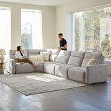 Essentia Power Reclining Corner Sofa with Easy-care Fabric