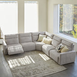 Essentia Power Reclining Corner Sofa with Easy-care Fabric