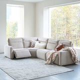 Essentia Power Reclining Corner Sofa with Easy-care Fabric