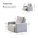 Essentia Power Reclining Corner Sofa with Easy-care Fabric