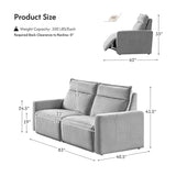 Essentia Power Reclining Corner Sofa with Easy-care Fabric