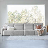 Essentia Power Reclining Corner Sofa with Easy-care Fabric