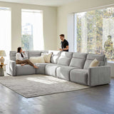 Essentia Power Reclining Corner Sofa with Easy-care Fabric