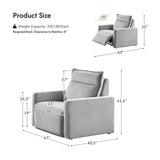 Essentia Power Reclining Corner Sofa with Easy-care Fabric