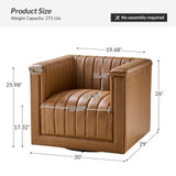 Diego Classic 360-Degree Square Arms Swivel Chair
