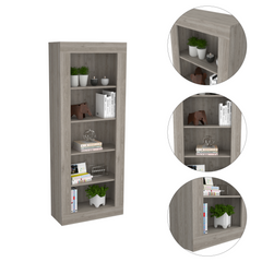 Poros Bookcase, Five Shelves, Vertical Design