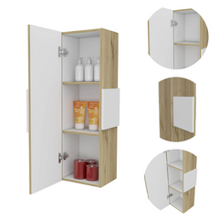 Magna Medicine Single Door Cabinet, Three Shelves