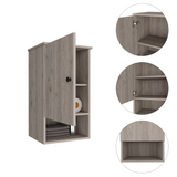 St. Angelo Medicine Cabinet with Single-Door Compartment, Two Interior Shelves, Lower Open Storage Shelf and Modern Wall-Mounted Design for Organized Bathroom Essentials, Daily Convenience and Space-Saving Home Functionality
