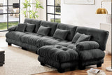 CLOUDIES 173" Sofa 4 Seater with 1 Ottoman