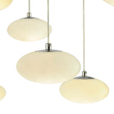 Spanish Alabaster Rectangular Chandelier // Chrome