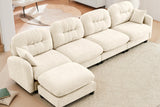 MOLLY 140" 4 Seater Sofa with 1 Ottoman