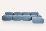 MIA 152'' 4-Seater Sofa with 1 Ottoman